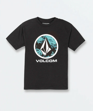 Volcom Little Boys Crisp Stone Short Sleeve Tee - Black
